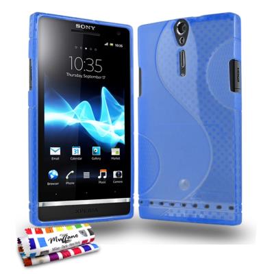 Coque Souple ORIGINALE Ultra Fine Bleu , Le S,  Premium de MUZZANO pour SONY XPERIA ARC HD