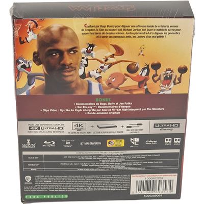 Space Jam Michael Jordan 4K Ultra HD Blu ray Blu ray SteelBook Titans of Cult B Blu Ray Achat prix fnac