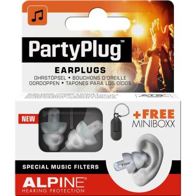 Alpine PartyPlug Bouchon d'oreilles pour Concert/Sortie Transparent