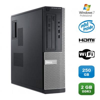 PC DELL Optiplex 3010 DT Intel G640 2.8Ghz 2Go 250Go Graveur WIFI HDMI Win 7 Pro