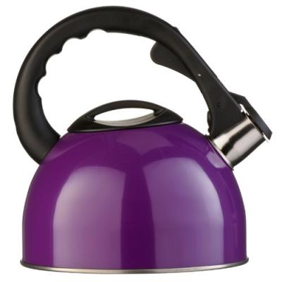 Premier housewares 0505119 bouilloire à sifflet en acier inoxydable violet 2,5 l