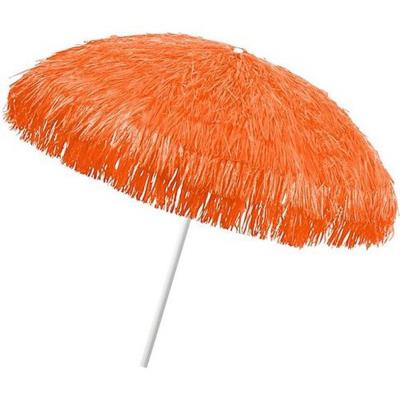 Parasol rond centré coloris Orange - Dim : H 215 x D 200/8 cm-PEGANE-