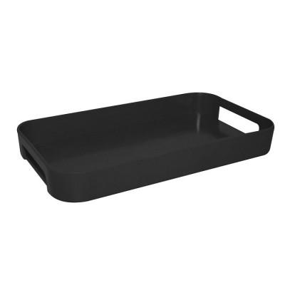 Zak designs - Plateau Gallery rectangulaire XS - Noir : 33 x 19 cm