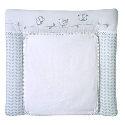 schardt 136170000 3/720 matelas à langer avec housse en éponge motif lovely birds 80 x 75 cm