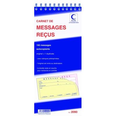 Elve bloc spirale 160 messages 322x140 40 2 2090