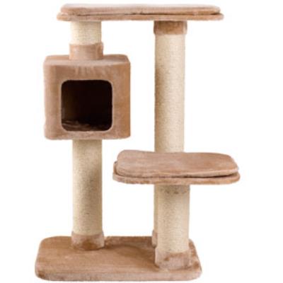 Meilleurs prix pour Grattoir Grand Chat 1 Beige 97X76X127 - Mon Animalerie