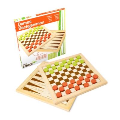 Jeu de dames - backgammon en bambou