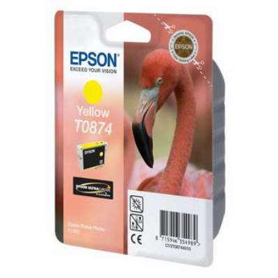 cartouches d'encre Epson T0874 original C13T08744010 Jaune pour Epson C13T08744010