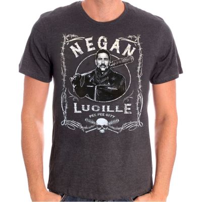 Tshirt The Walking Dead - Pee Pee City Lucille - Gris - XL
