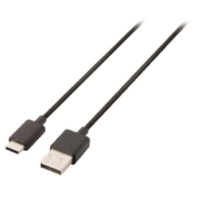Câble usb 2.0 c mâle vers a mâle, 1m, noir valueline vlcp60600b10
