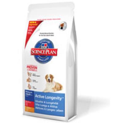 Comparer les prix de Croquettes hill's science plan canine mature vitalité et longévité sac 12 kg