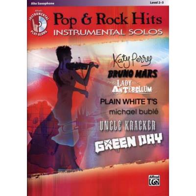 Partitions variété, pop, rock... ALFRED PUBLISHING POP & ROCK HITS INSTRUMENTAL SOLOS ALTO SAX + CD Vents