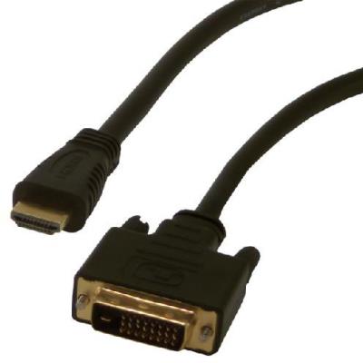 Cable_vidéo HDMI PLUG TO DVI-D PLUG 24+1
