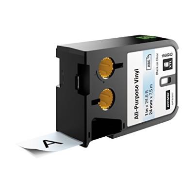 Dymo 1868743 noir sur transparent ruban détiquette