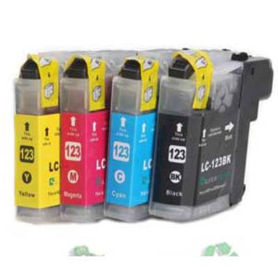 RECHARGEABLE Lot de 4 Puces Auto-Reset NOIR+ COULEUR HP 364