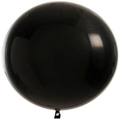 GENERIQUE Ballon noir 80 cm Taille Unique