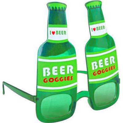 Lunettes bouteille de bière vertes adulte taille unique