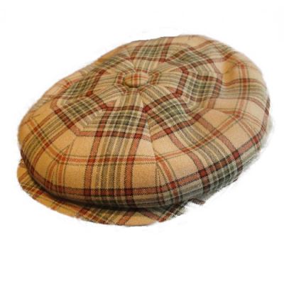 casquette vintage beige clair rayure rouge taille 56 cm homme femme enfant rockabilly pin up