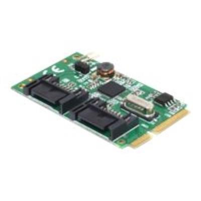 DeLOCK MiniPCIe I/O PCIe full size 2 x SATA 6 Gb/s - controller voor opslag - SATA 6Gb/s - PCIe 2.0 Mini Card