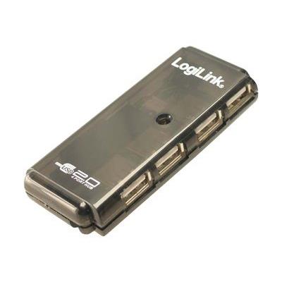 LogiLink USB 2.0 Hub 4-Port Bus Powered - hub - 4 poorten - desktop