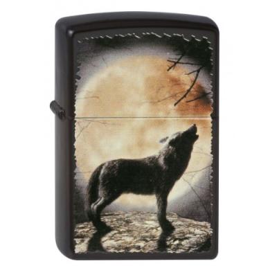ZIPPO 2002434 BRIQUET NR. 218 WOLF HOWLING TO THE MOON