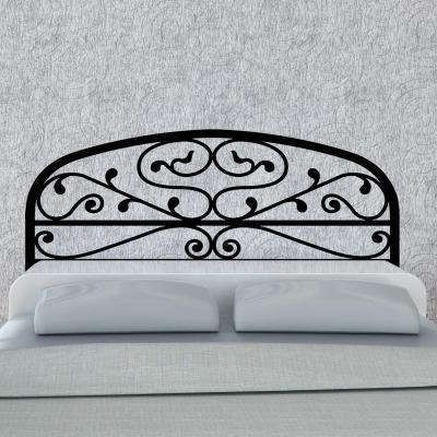 Pick and Stick Sticker Mural Courbes ovales - 55 X 160 cm, Noir