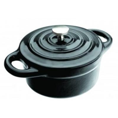 IBILI - Ustensiles et accessoires de cuisine - mini cocotte ronde noire ( 725910N-1 )