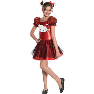 HELLO KITTY - I-881658L - COSTUME CLASSIQUE - ROUGE - TAILLE L