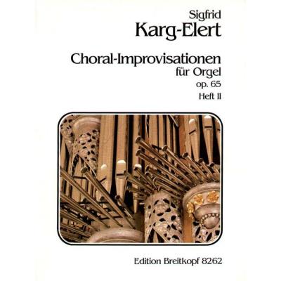 Partitions classique EDITION BREITKOPF KARG-ELERT SIGFRID - 66 CHORAL-IMPROVISATIONEN OP.65 II - ORGAN Orgue