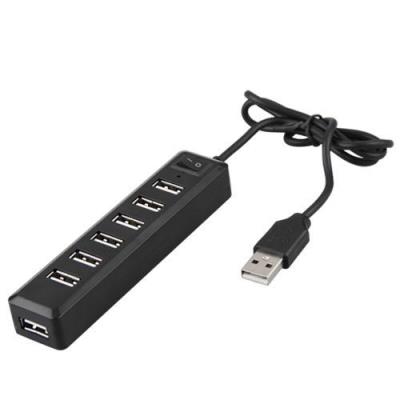 USB 2.0 Hub 7 Port 480Mbps Haute Vitesse pour PC Ordinateur Portable