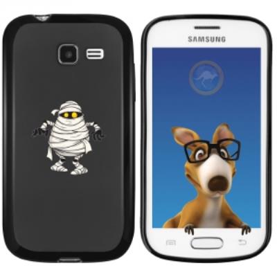 Coque Souple en gel noir pour Galaxy Trend Lite avec impression Motifs momie