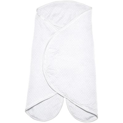 Couverture babynomade 0-6 mois fleur de coton blanc