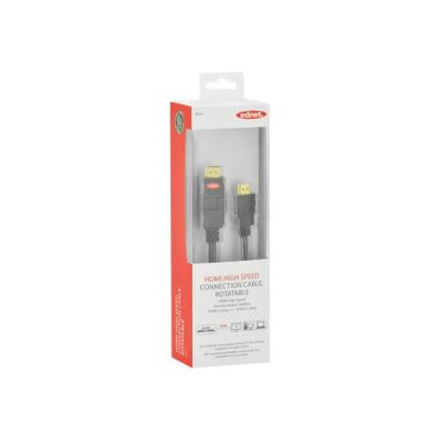 Ednet High Speed - HDMI met ethernetkabel - 2 m
