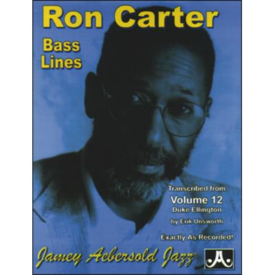 Partitions jazz&blues AEBERSOLD AEBERSOLD N°012 - RON CARTER BASS LINES DUKE ELLINGTON Cordes pincées