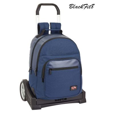 Navy Blackfit8 Sac à dos Cartable roulettes 42x32x15