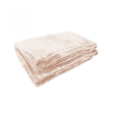 Couverture Microdoux 240x260 cm microfibre beige