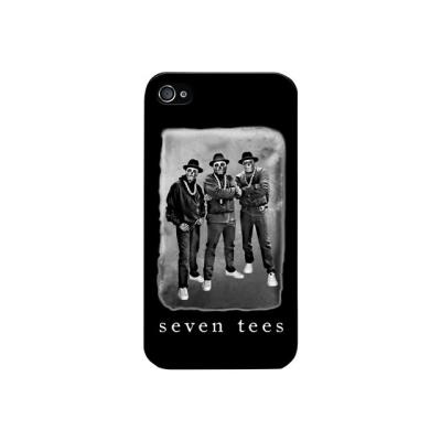 Seventees Run DMC - Achterzijde behuizing voor mobiele telefoon - rubber - zwart - voor Apple iPhone 4, 4S