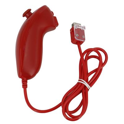 Nunchuck manette pour Nintendo Wii et Wii u - Rouge - Straße Game ®