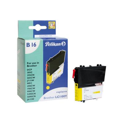 Pelikan B16 - geel - inktcartridge (alternative for: Brother LC1100Y)