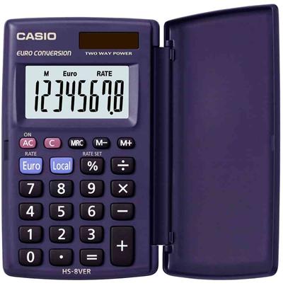 CASIO - calculatrice HS-8 VER, alimentation solaire/par pile