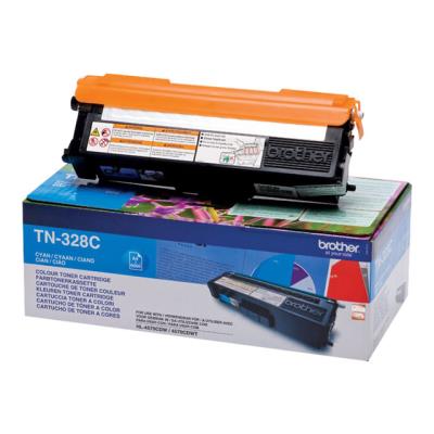 Brother TN328C - cyaan - origineel - tonercartridge