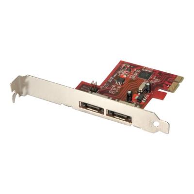 Lindy 2 Port eSATA 3 Card, PCIe - controller voor opslag - eSATA 6Gb/s - PCIe x1