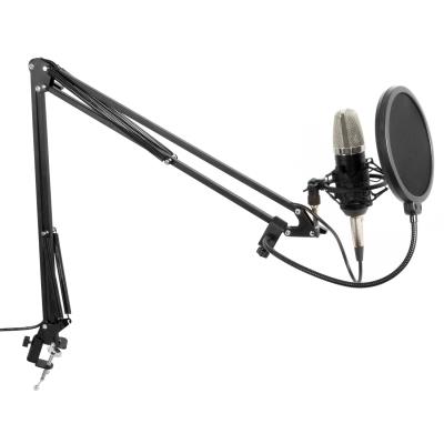 Vonyx Set studio d'enregistrement Micro à large membrane avec perchette