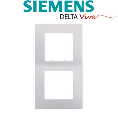 Siemens - plaque double gris siemens delta viva