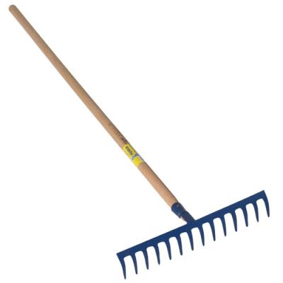 PERRIN - Râteau forgé 14 dents courbes manche bois 1,5 m