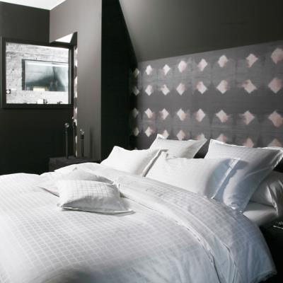 Housse de couette satin Palace BLANC DES VOSGES 240 x 220 cm Blanc