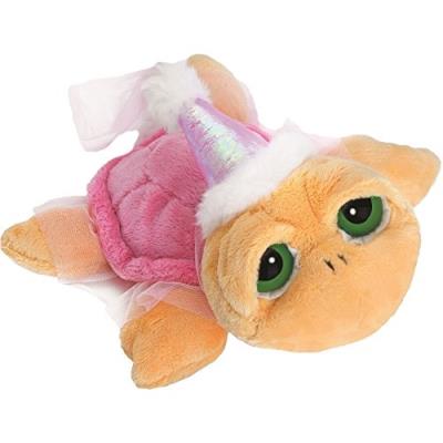 Suki Gifts Lil Peepers Fairytale Turtles Princess Turtle Soft Boa Plush Toy (Small, Yellow Pink)