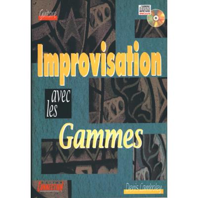 Méthodes et pédagogie PLAY MUSIC PUBLISHING LAMBOLEY DENIS - IMPROVISATION AVEC GAMMES + CD - GUITARE TAB Guitare acoustique