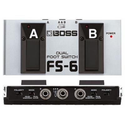 Boss fs6 double interrupteur footswitch configurable verrouille ou momentane - fs-6