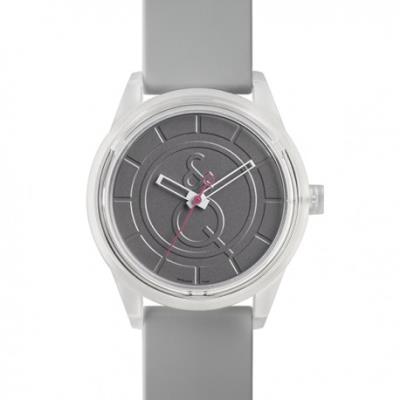 Montre grise Mixte Q&Q Smile Solar - QRP00J004Y